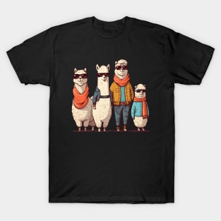 Alpaca Family Road Trip T-Shirt